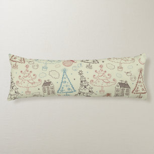 Coussins Longs Motif de la nouvelle année