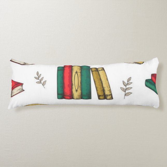Coussins Longs Motif de livre (Devant)