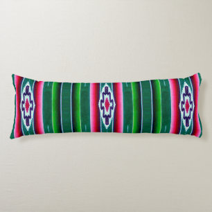 Coussins Longs Motif de Sarape de Mexicain