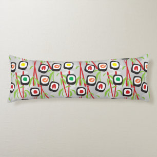 Coussins Longs Motif de sushi
