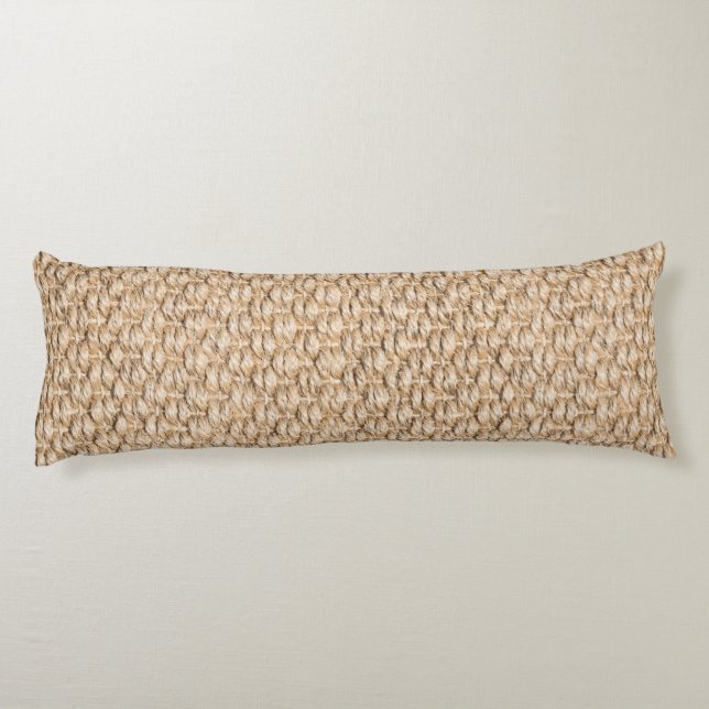 Coussins Longs Motif de tapis Sisal (Dos)