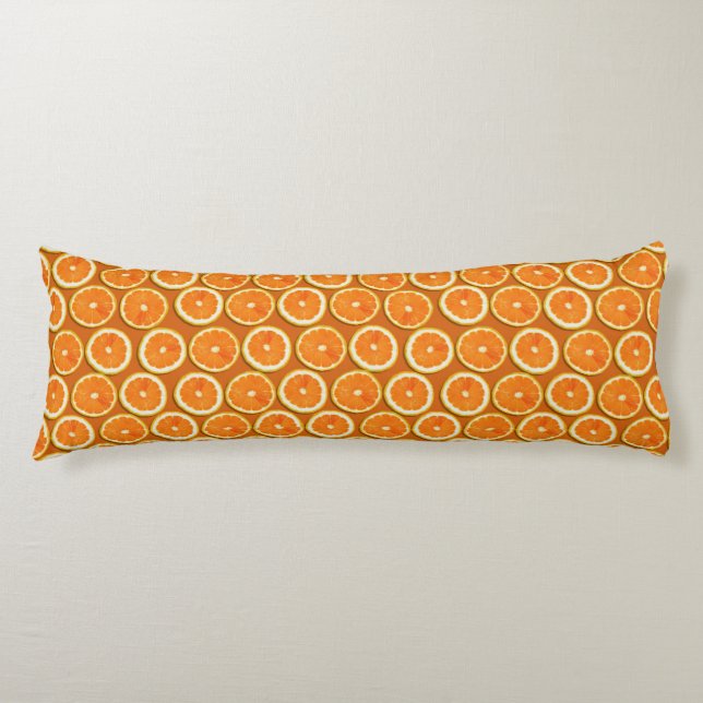 Coussins Longs Motif de tranches de citron (Devant)
