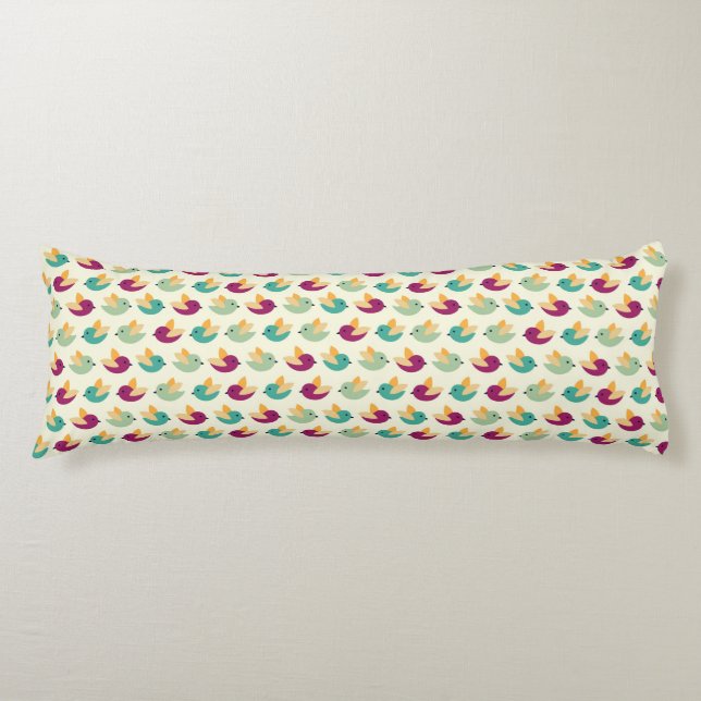 Coussins Longs Motif d'oiseaux (Devant)