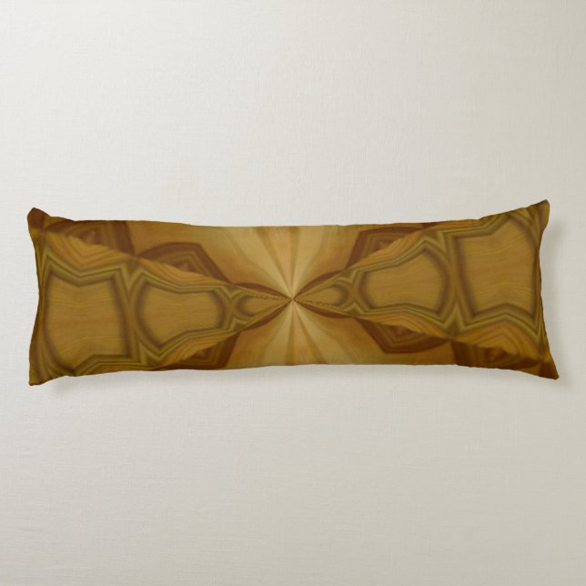 Coussins Longs Motif en bois décoratif (Dos)