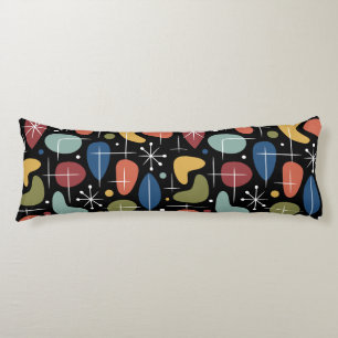 Coussins Longs Motif en forme d'étoile de style Mid Century Moder