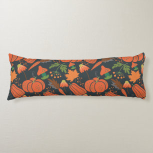 Coussins Longs Motif et carottes citrouille rouge sans soudure