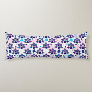 Coussins Longs motif exotique de paon de l'Inde