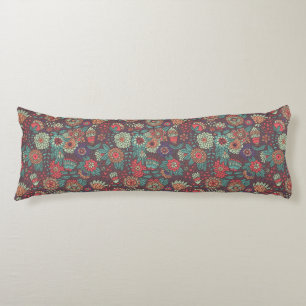 Coussins Longs Motif floral coloré dans le style de bande