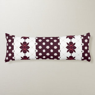 Coussins Longs Motif floral élégant avec lotus et fleur