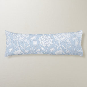 Coussins Longs Motif Floral William Morris en bleu