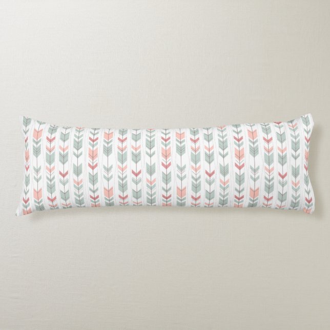 Coussins Longs Motif géométrique dans le rétro style (Devant)