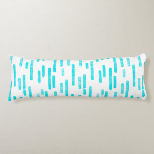 Coussins Longs Motif Lignes arrondies Bleu/Turquoise
