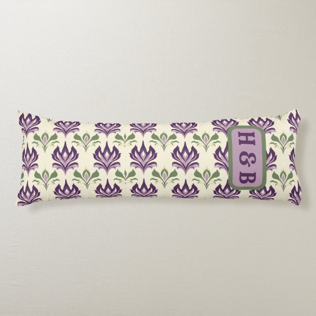 Coussins Longs Motif Lily Motif Ornemental (Devant)