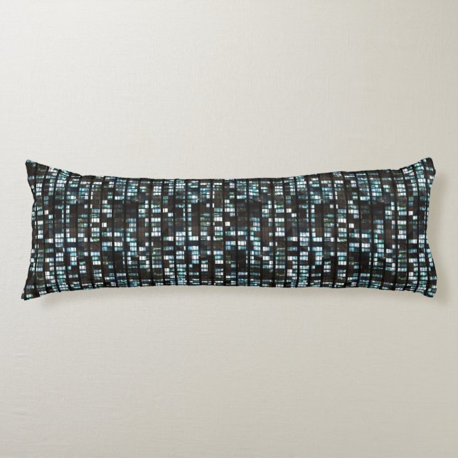 Coussins Longs Motif lumineux de fenêtres (Devant)