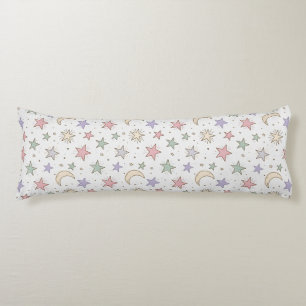 Coussins Longs Motif Lune Étoile Fantaisiste