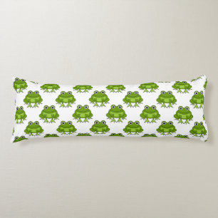 Coussins Longs Motif mignon de grenouille
