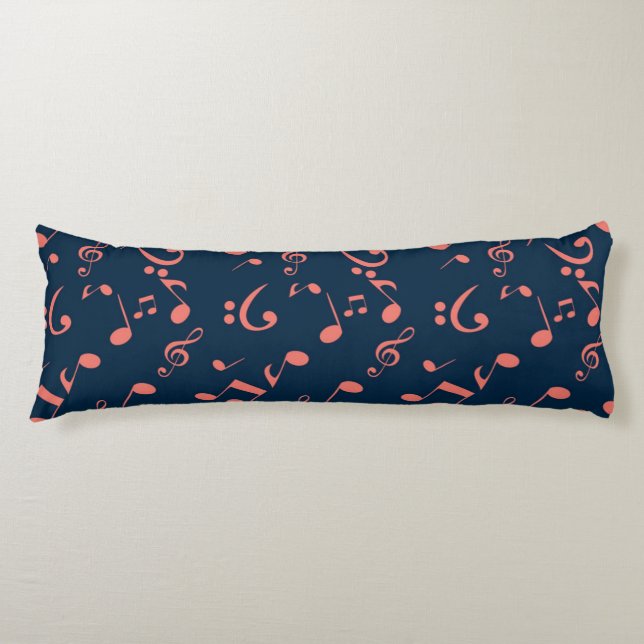 Coussins Longs Motif musical (Devant)