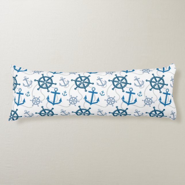 Coussins Longs Motif nautique (Devant)
