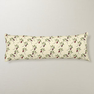 Coussins Longs Motif ornemental vert olive