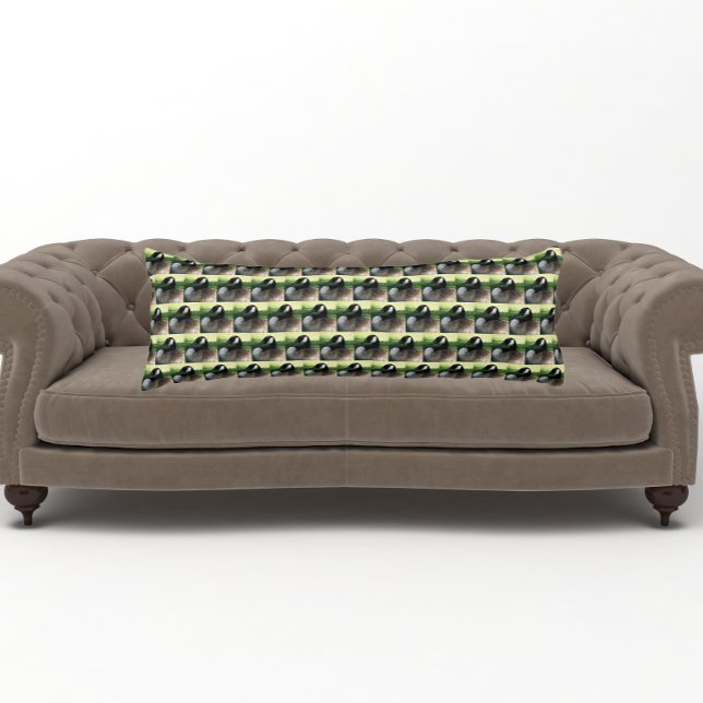 Coussins Longs Motif photo de la faune de l'oie du Canada (In Situ)