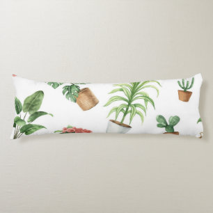 Coussins Longs motif plante