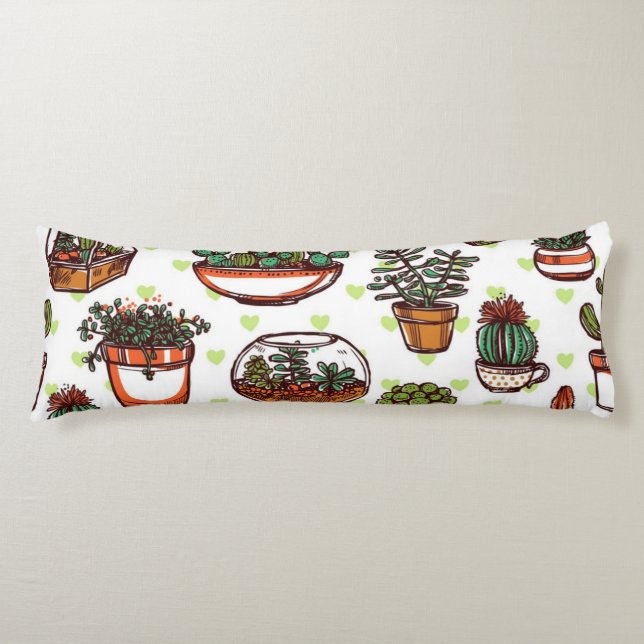 Coussins Longs motif plante (Devant)