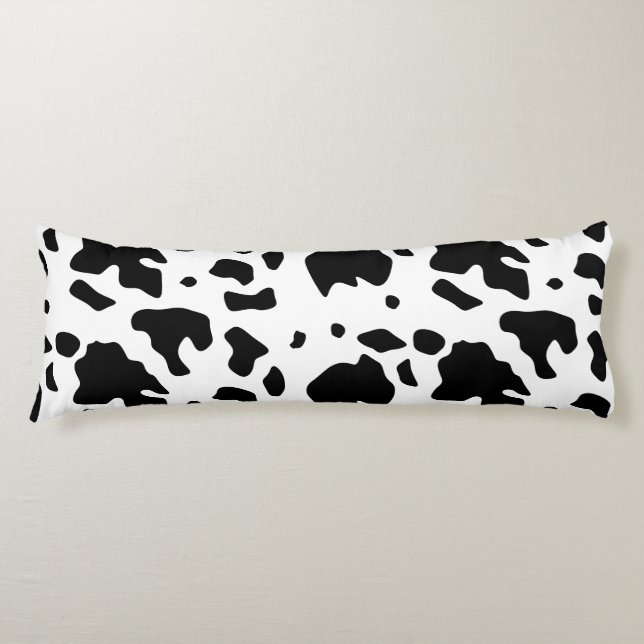 Coussins Longs Motif Poster de animal de Vache Holstein Friesian  (Devant)