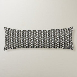 Coussins Longs Motif tissé en métal