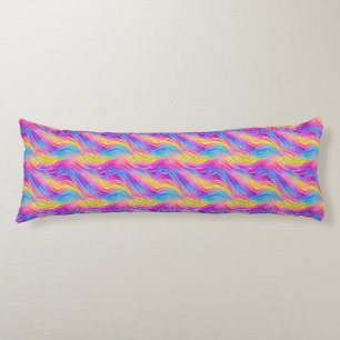 Coussins Longs Motif Tourbillonnant de couleur vive