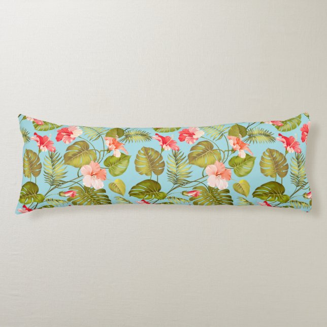 Coussins Longs Motif tropical (Devant)
