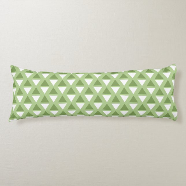 Coussins Longs Motif vert pastel simple (Devant)