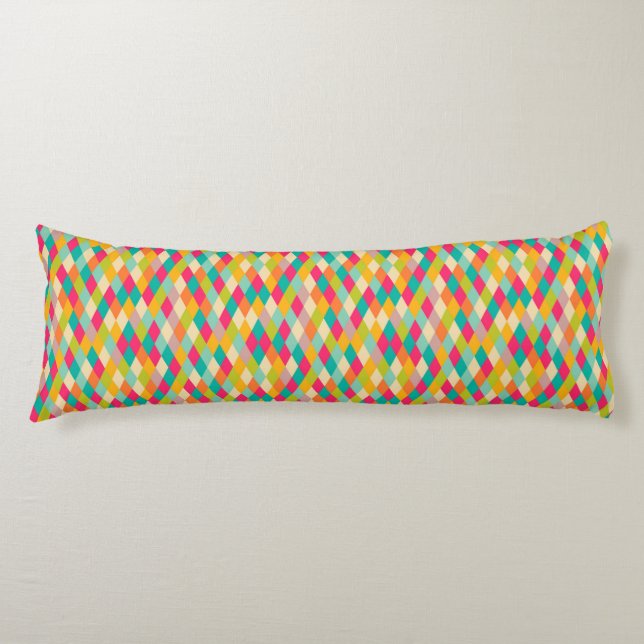 Coussins Longs Motif vintage de harlequin (Devant)