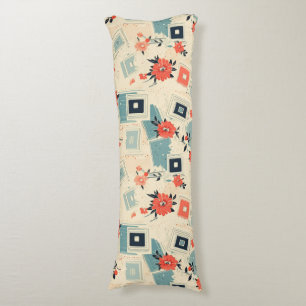 Coussins Longs Motif vintage Floral & Caméra (3)