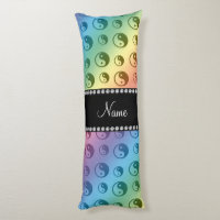 Motif ying personnalisé de yang d'arc-en-ciel