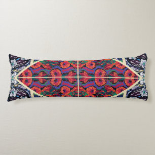 Coussins Longs Motifs Floraux Géométriques Art Déco Français Vint