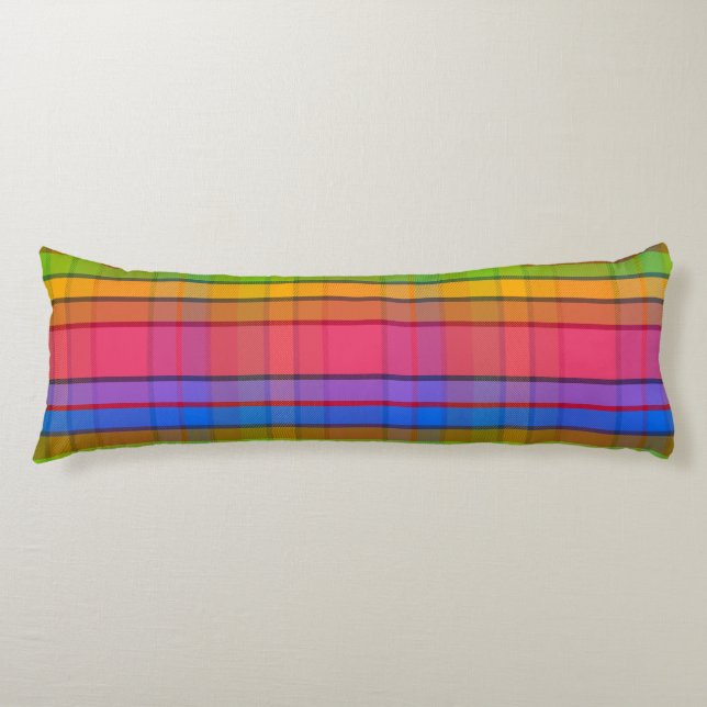 Coussins Longs MT Plaid exotique (Devant)