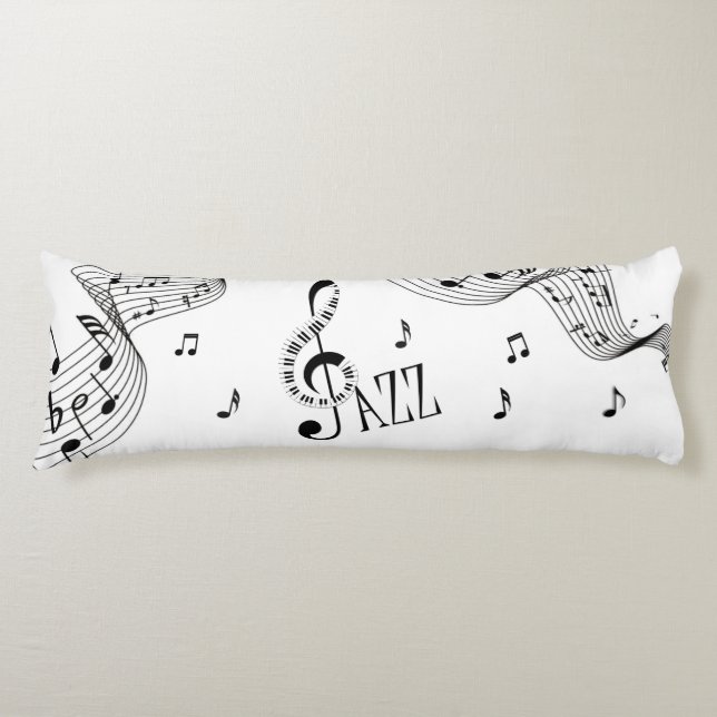 Coussins Longs Musique de jazz cool (Devant)