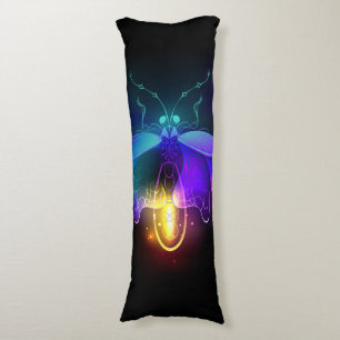 Coussins Longs Neon Firefly sur noir