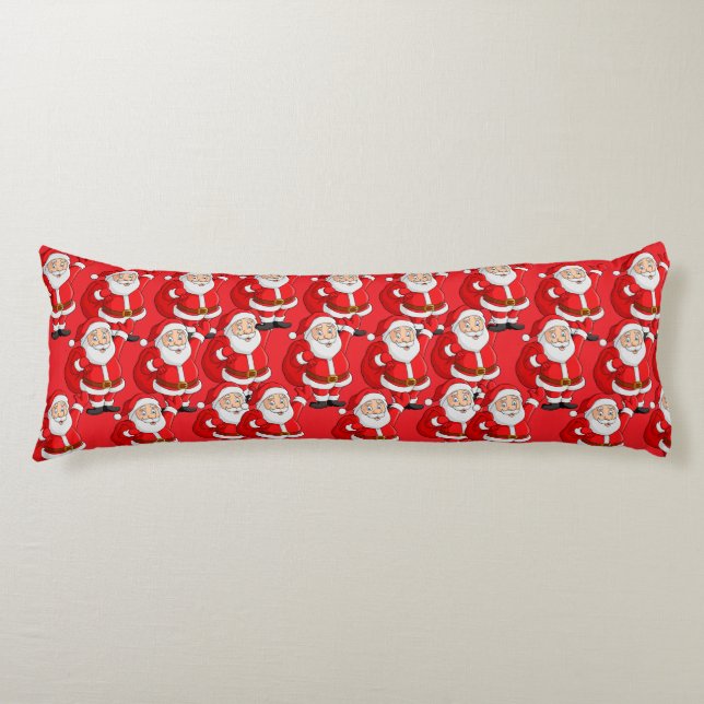 Coussins Longs Noël moderne du Père Noël (Devant)