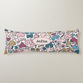 Coussins Longs Nom motif mammaire neutre