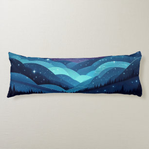 Coussins Longs Nuit de Starry Hills