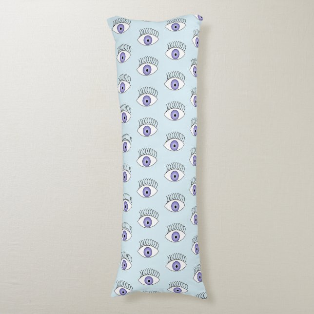 Coussins Longs Oeil bleu (Devant (Vertical))