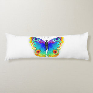 Coussins Longs Oeil de paon arc-en-ciel
