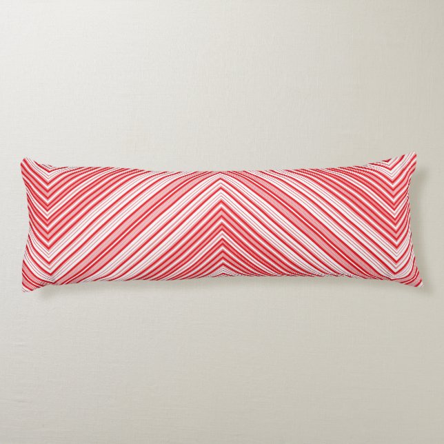 Coussins Longs Oreiller Chevron Corps de menthe poivrée (Dos)