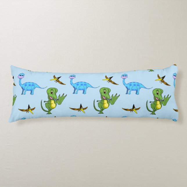 Coussins Longs Oreiller corporel Dinosaures (Devant)