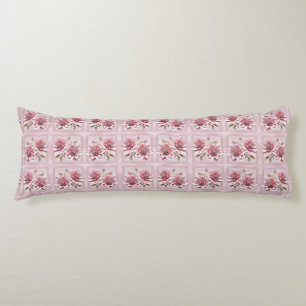 Coussins Longs Oreiller Corporel Fleurs Roses Modernes