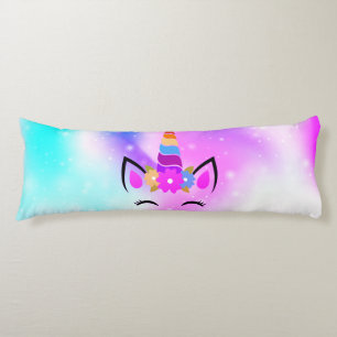 Coussins Longs Oreiller de corps Fuchsia Unicorn