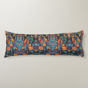 Coussins Longs Oreiller doux bleu "Epochal Symétrie"