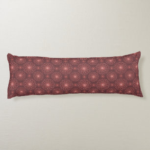 Coussins Longs Oreiller géométrique à motif ethnique – Rouge Bour