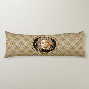 Coussins Longs Oreiller Medusa Gold de luxe